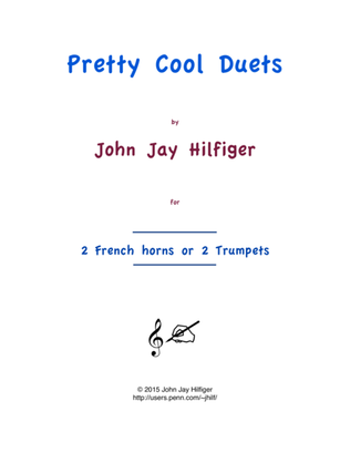 Book cover for Pretty Cool Duets for French horns or Trumpets
