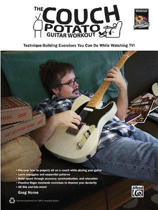 Book cover for The Couch Potato Guitar Workout
