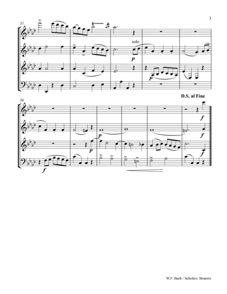 Bourrée (W.F. Bach)