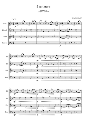 Mozart - Lacrimosa for Woodwind Quartet