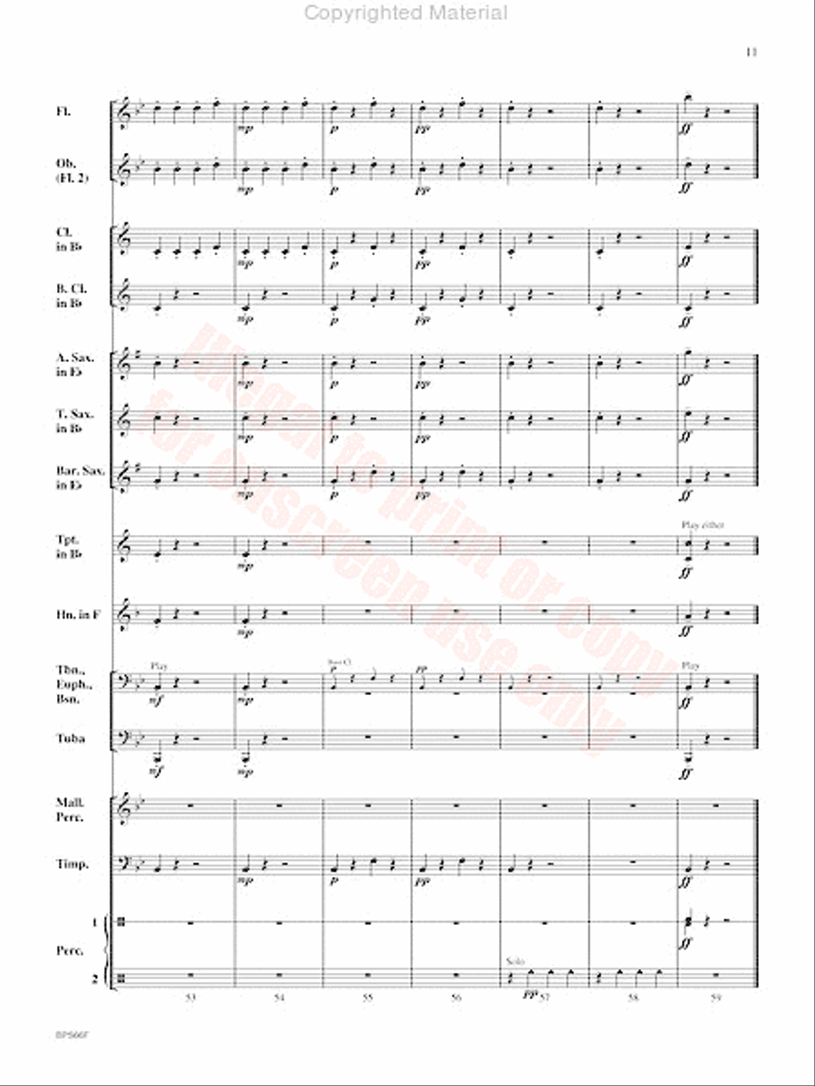 Haydn Seek Surprise Concert Band scores gallery preview page 12