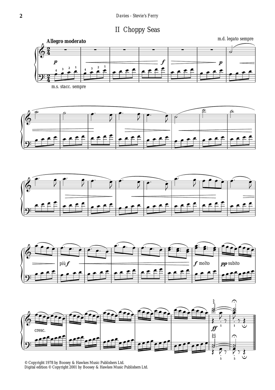 Calm Water From Stevie's Ferry To Hoy Piano Solo scores gallery preview page 2