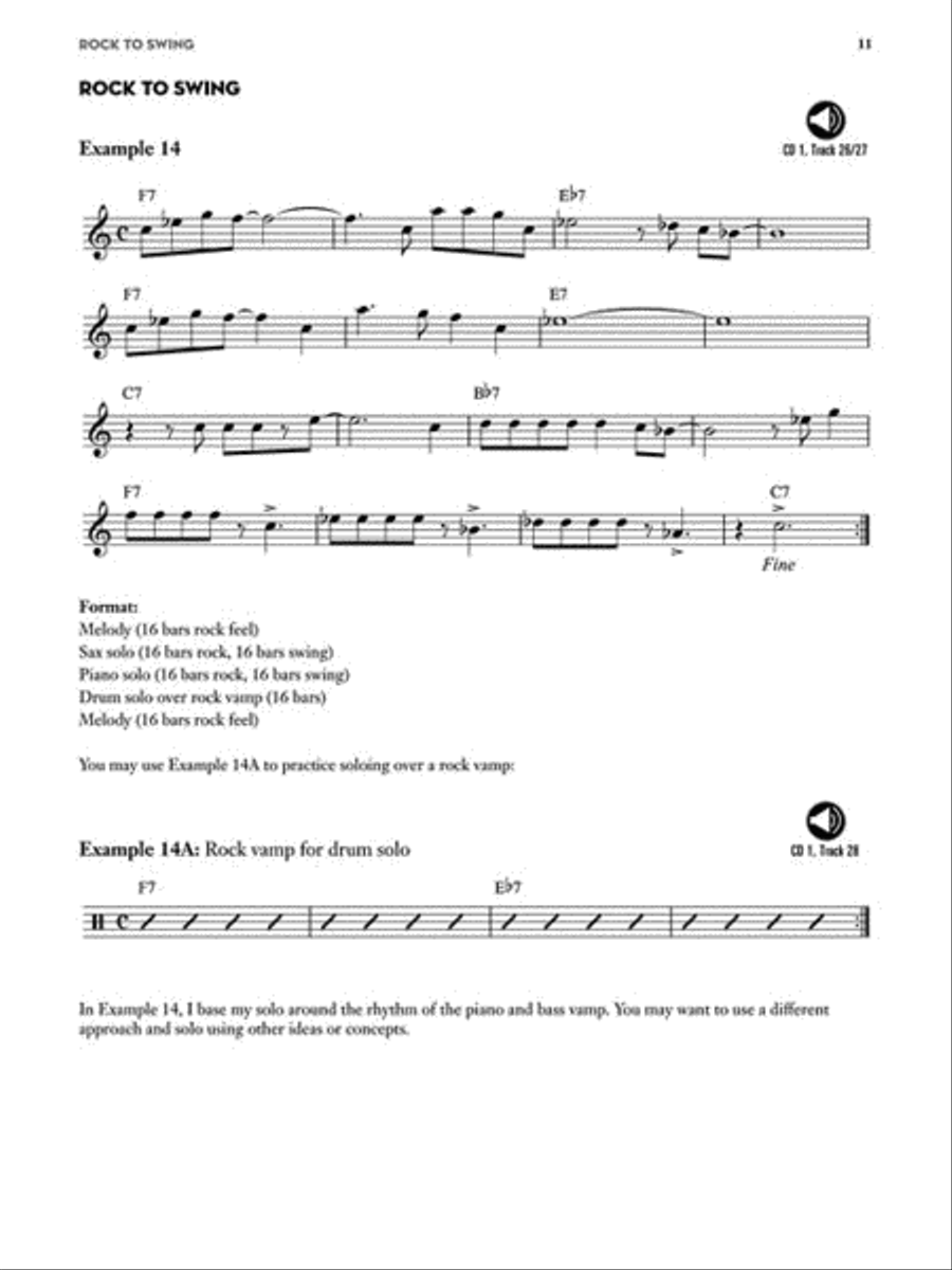 Jazz Drumming Transitions Drum Set scores gallery preview page 5