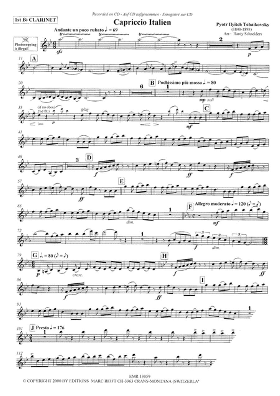 Play The 1st Clarinet With The Philharmonic Wind Orchestra Concert Band scores gallery preview page 4