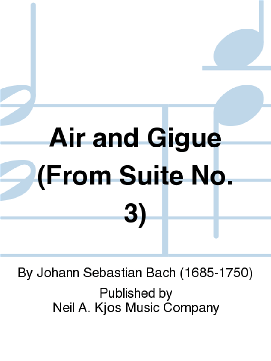 Air and Gigue (From Suite No. 3) Flute Solo scores gallery preview page 1