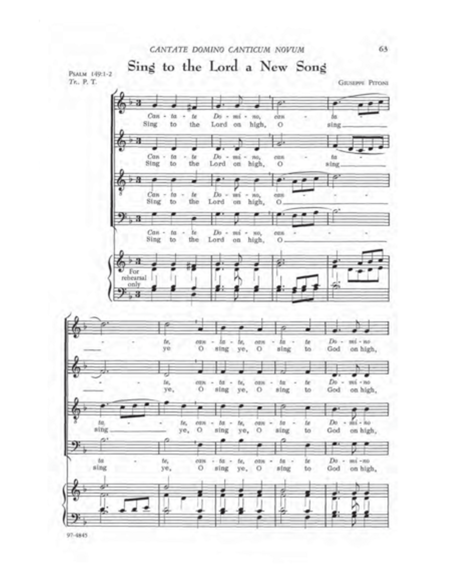 A First Motet Book 4-Part scores gallery preview page 18