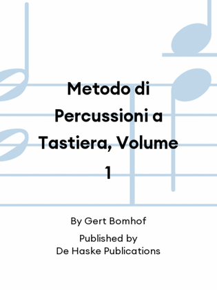 Metodo di Percussioni a Tastiera, Volume 1