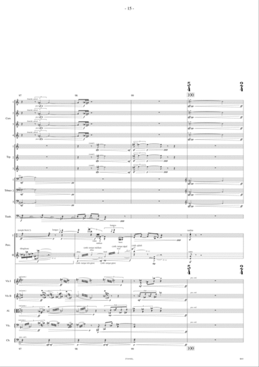 Lucifer D'Apres Pollock Orchestra scores gallery preview page 14