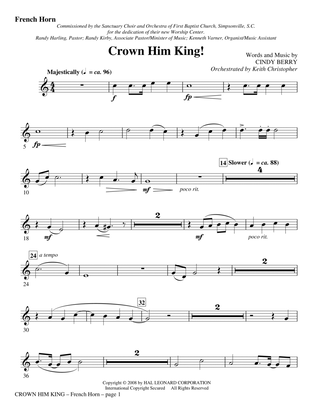 Book cover for Crown Him King! - F Horn