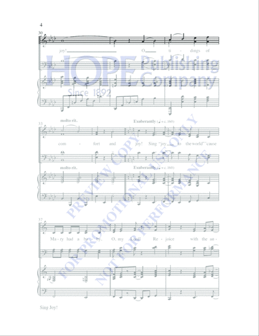 Joy! 4-Part scores gallery preview page 7