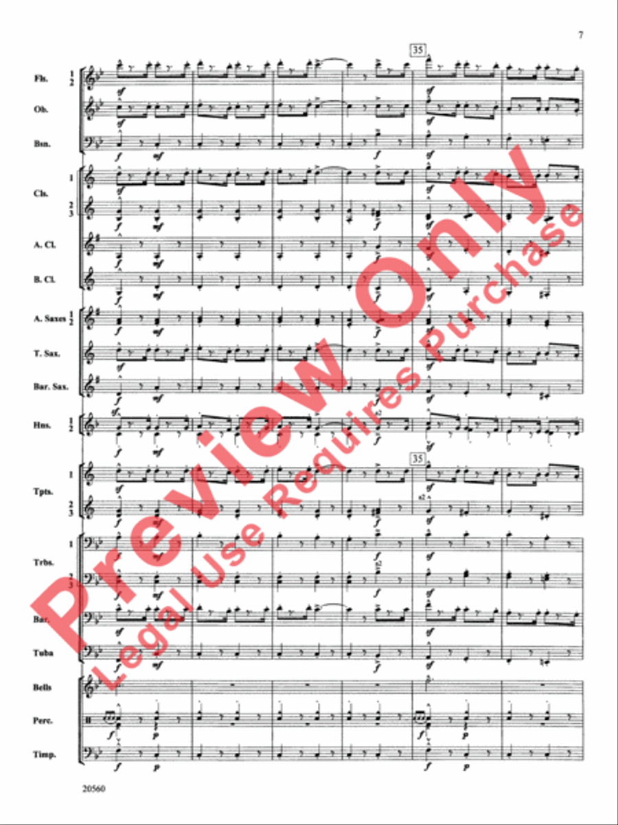 Marche Lorraine Concert Band scores gallery preview page 8
