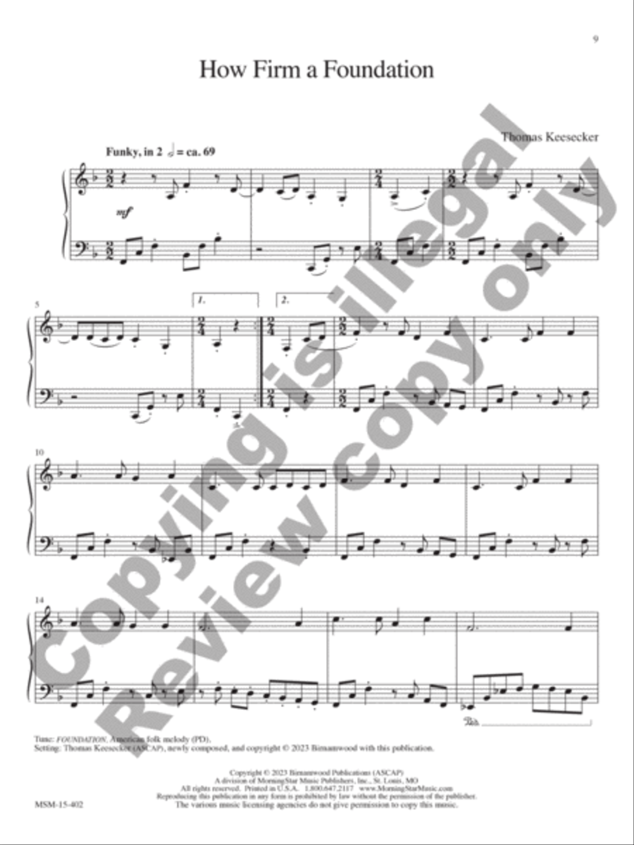 Hymn to Joy: 10 Hymn Settings for Piano