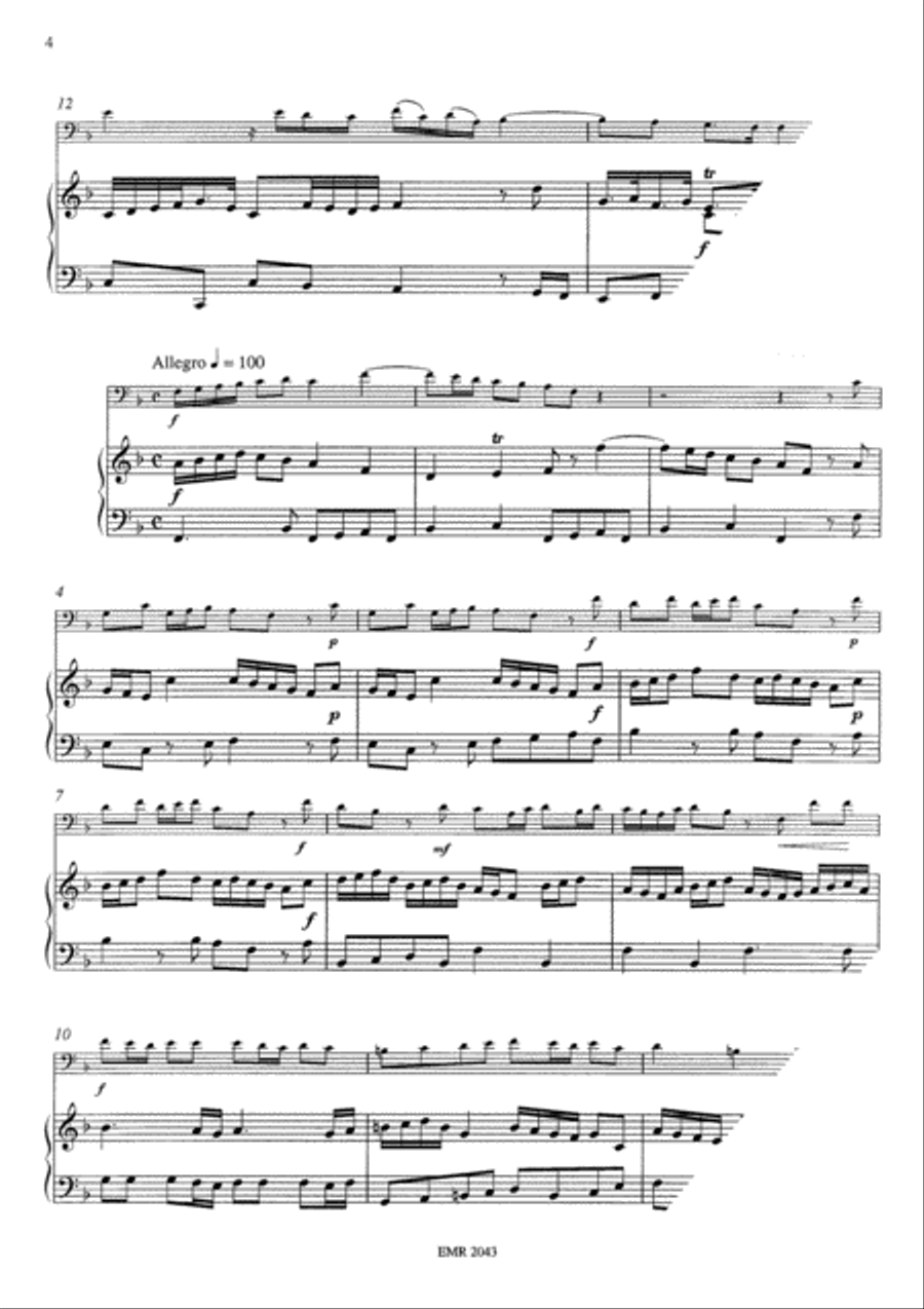 Sonata No. 1 in F Major Organ scores gallery preview page 4