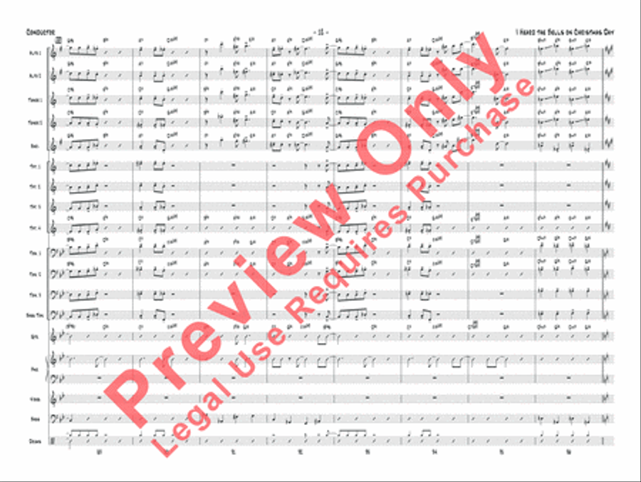 I Heard the Bells on Christmas Day Jazz Ensemble scores gallery preview page 13