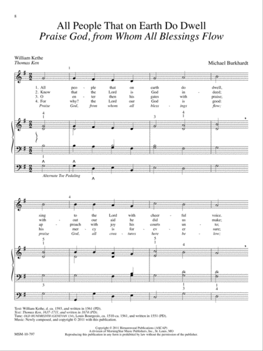 Easy Hymn Accompaniments for Organ Organ Solo scores gallery preview page 6