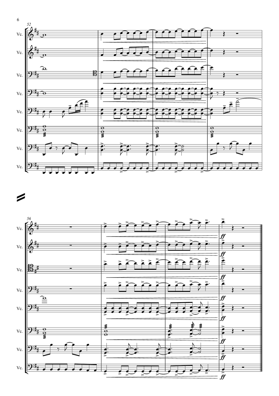 Thundercats String Orchestra scores gallery preview page 6