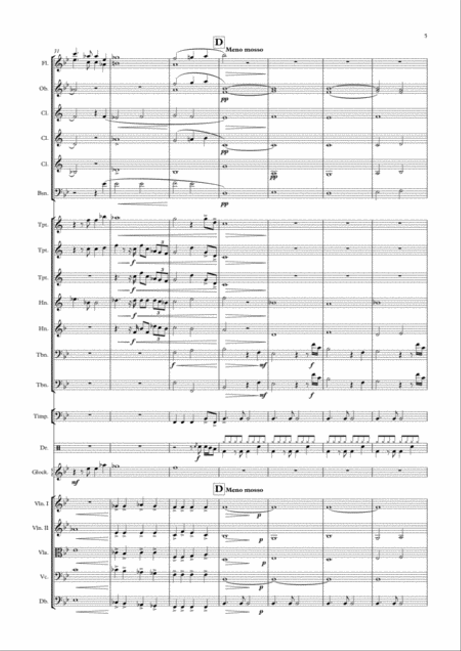 Infinite Voyage for small orchestra Chamber Orchestra scores gallery preview page 5