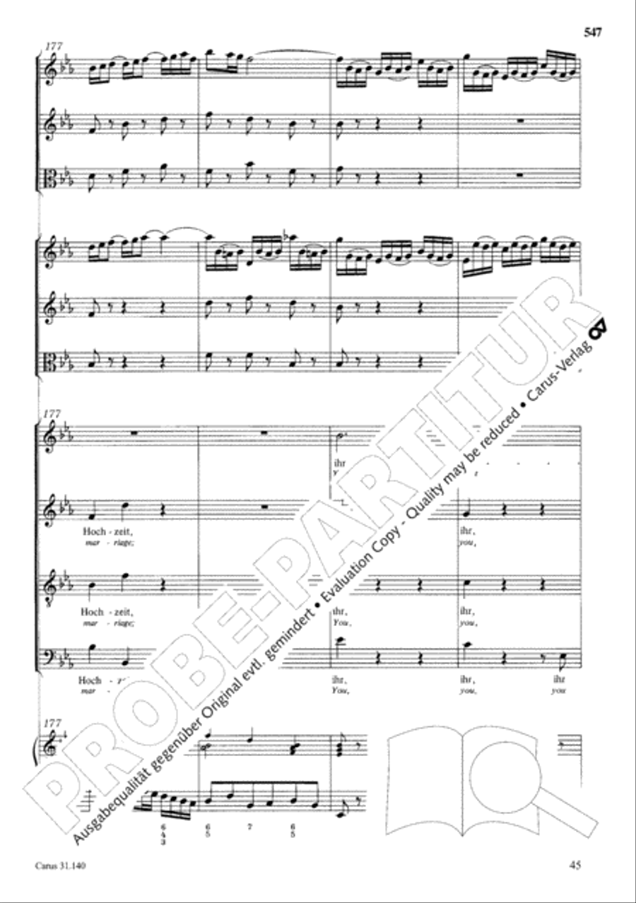 The Complete Sacred Vocal Works (Das geistliche Vokalwerk) Voice scores gallery preview page 548
