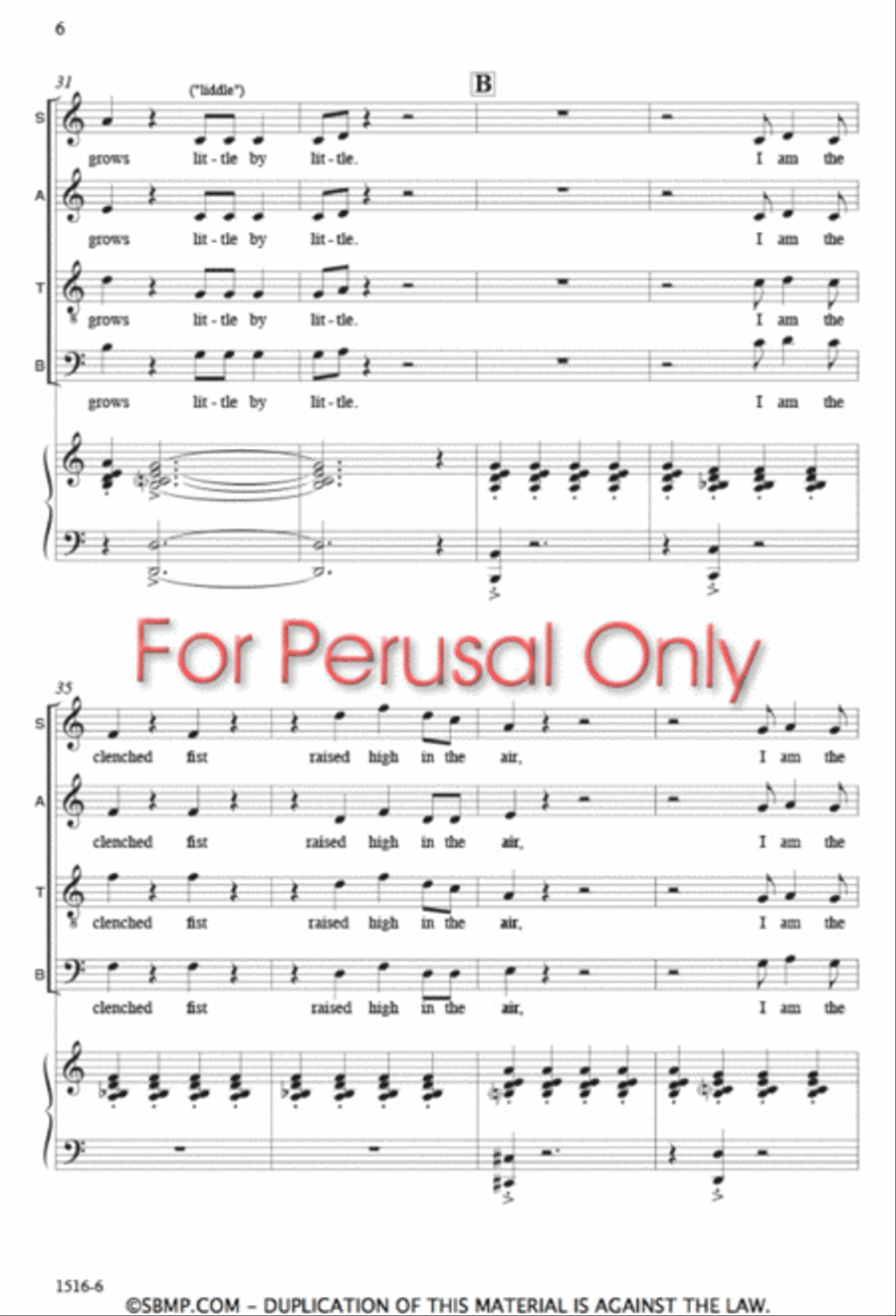Identities - SATB Octavo 4-Part scores gallery preview page 5
