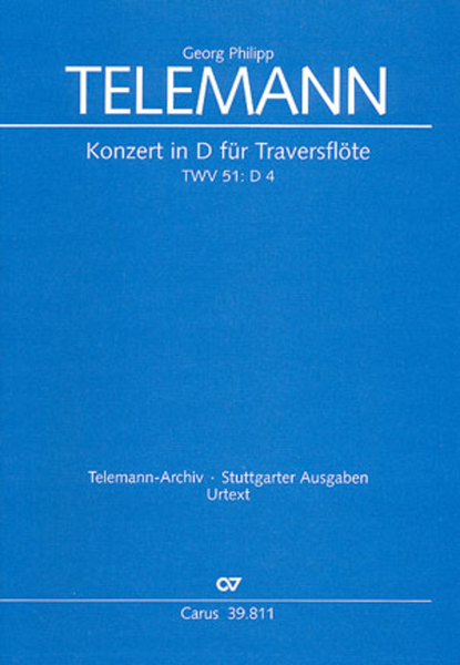 Concerto for flute (Konzert in D fur Traversflote)