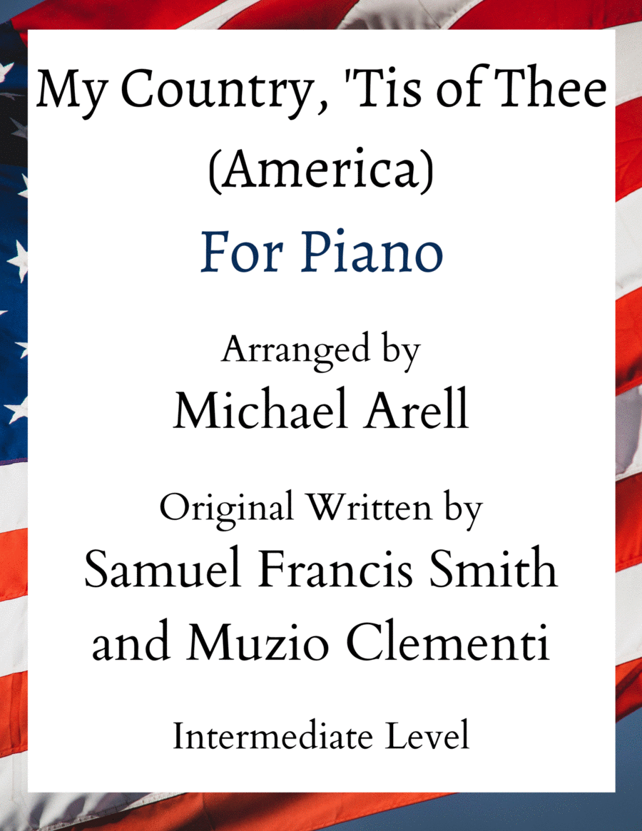 My Country 'Tis of Thee- Intermediate Piano image number null