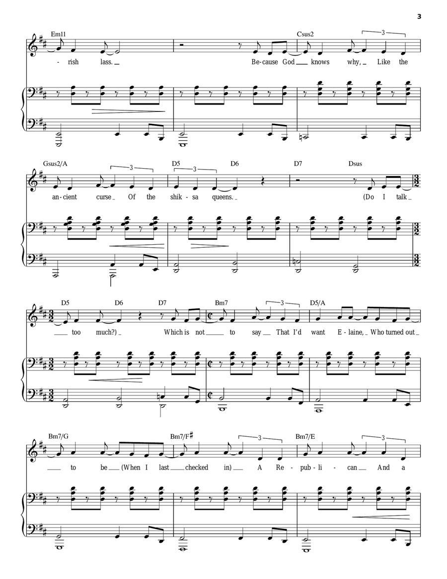 I Could Be In Love With Someone Like You (from Wearing Someone Else's Clothes) Piano, Vocal scores gallery preview page 3