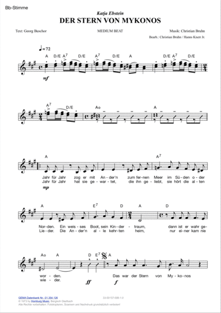 Der Stern von Mykonos Der Stern von Mykonos Voice scores gallery preview page 4