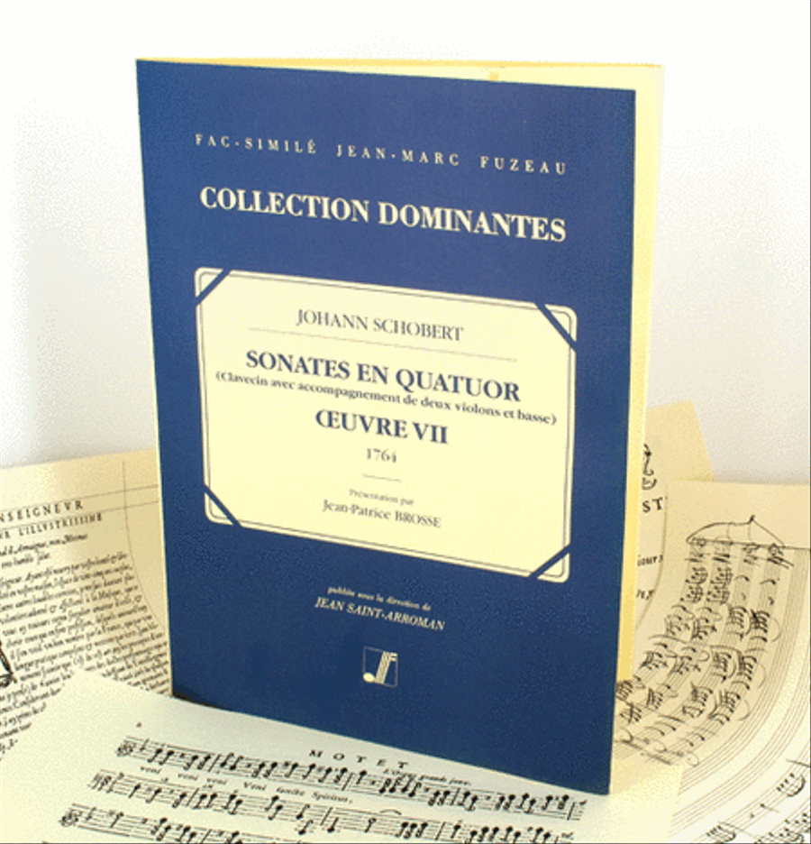 Sonatas in four parts for the harpsichord accompanied by two violins and bass - Opus VII. 4-Part scores gallery preview page 1