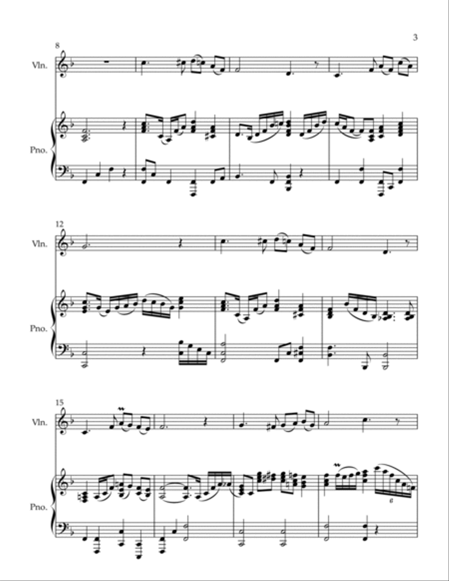 What A Friend We Have In Jesus Violin Solo scores gallery preview page 3