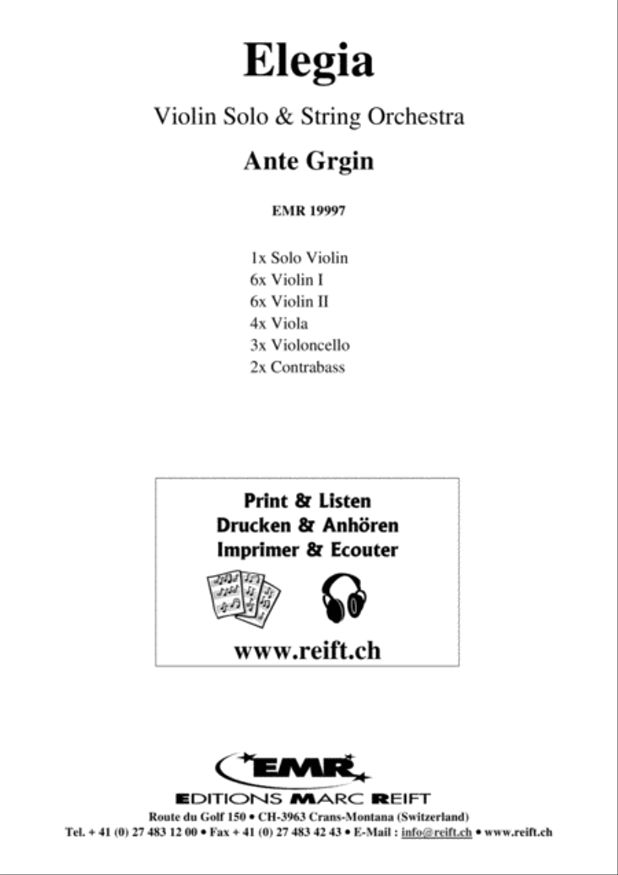 Elegia Elegia String Orchestra scores gallery preview page 2