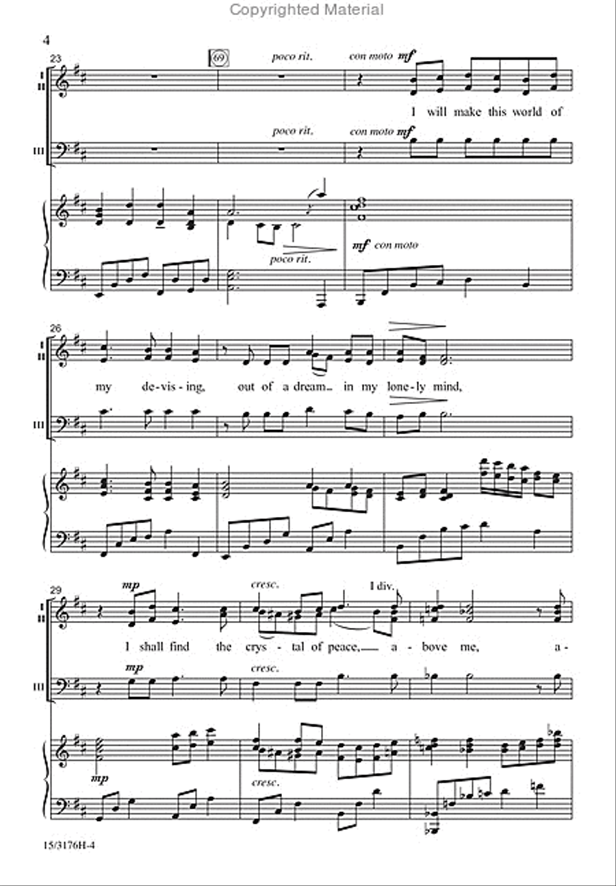 Stars I Shall Find 3-Part scores gallery preview page 4