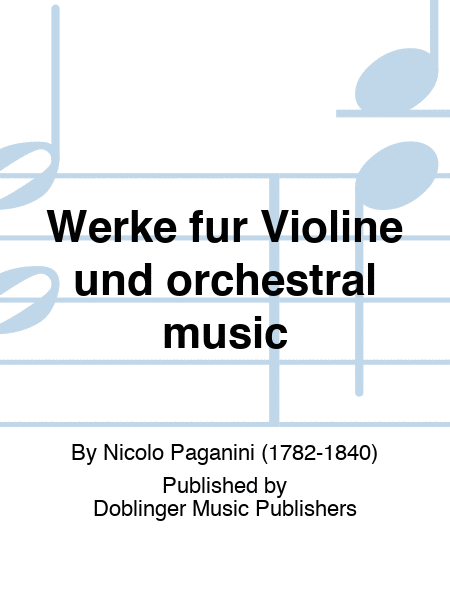 Werke fur Violine und Orchester Heft 1 (Skordaturstimmung)