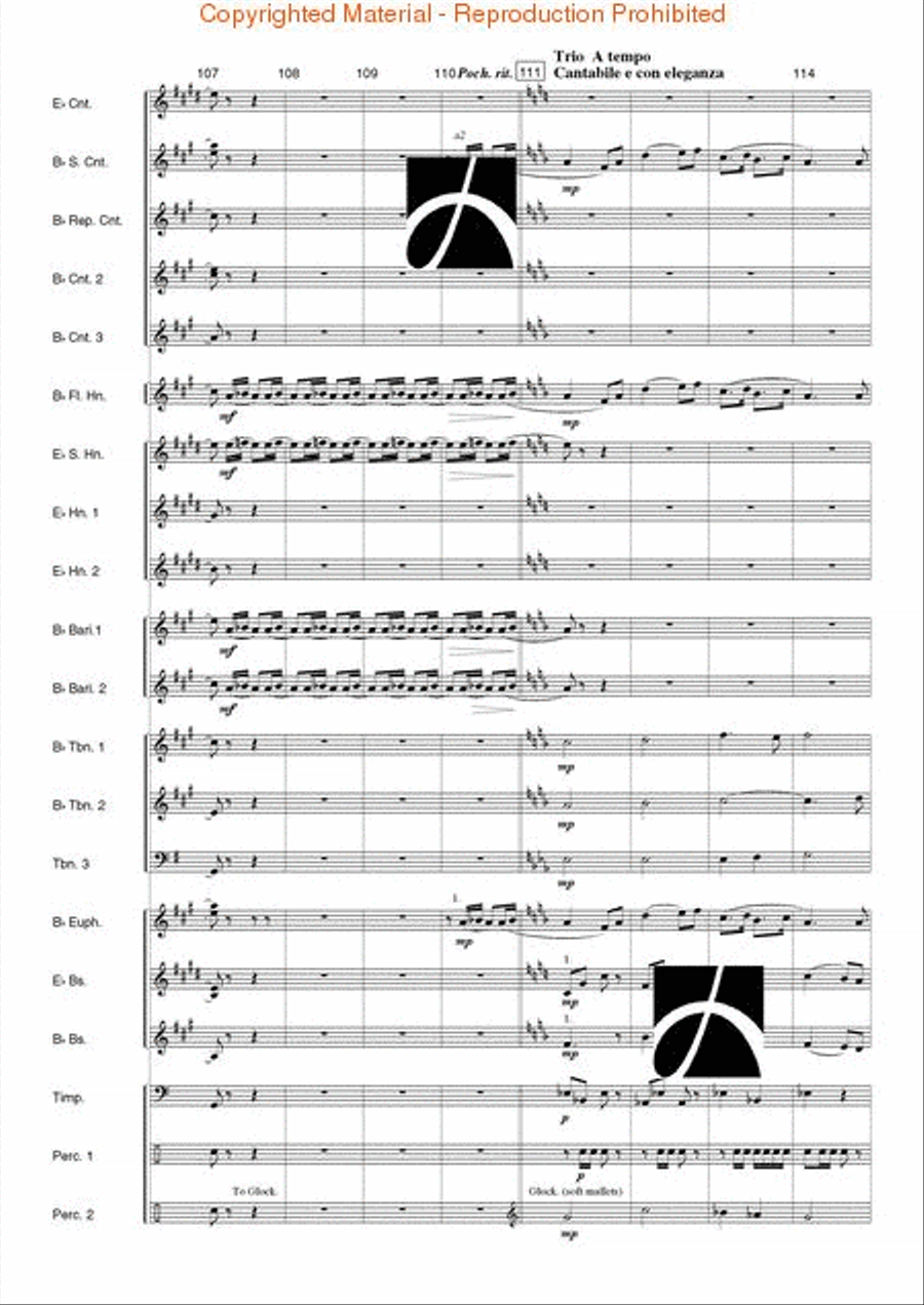 Helios Concert Band scores gallery preview page 16