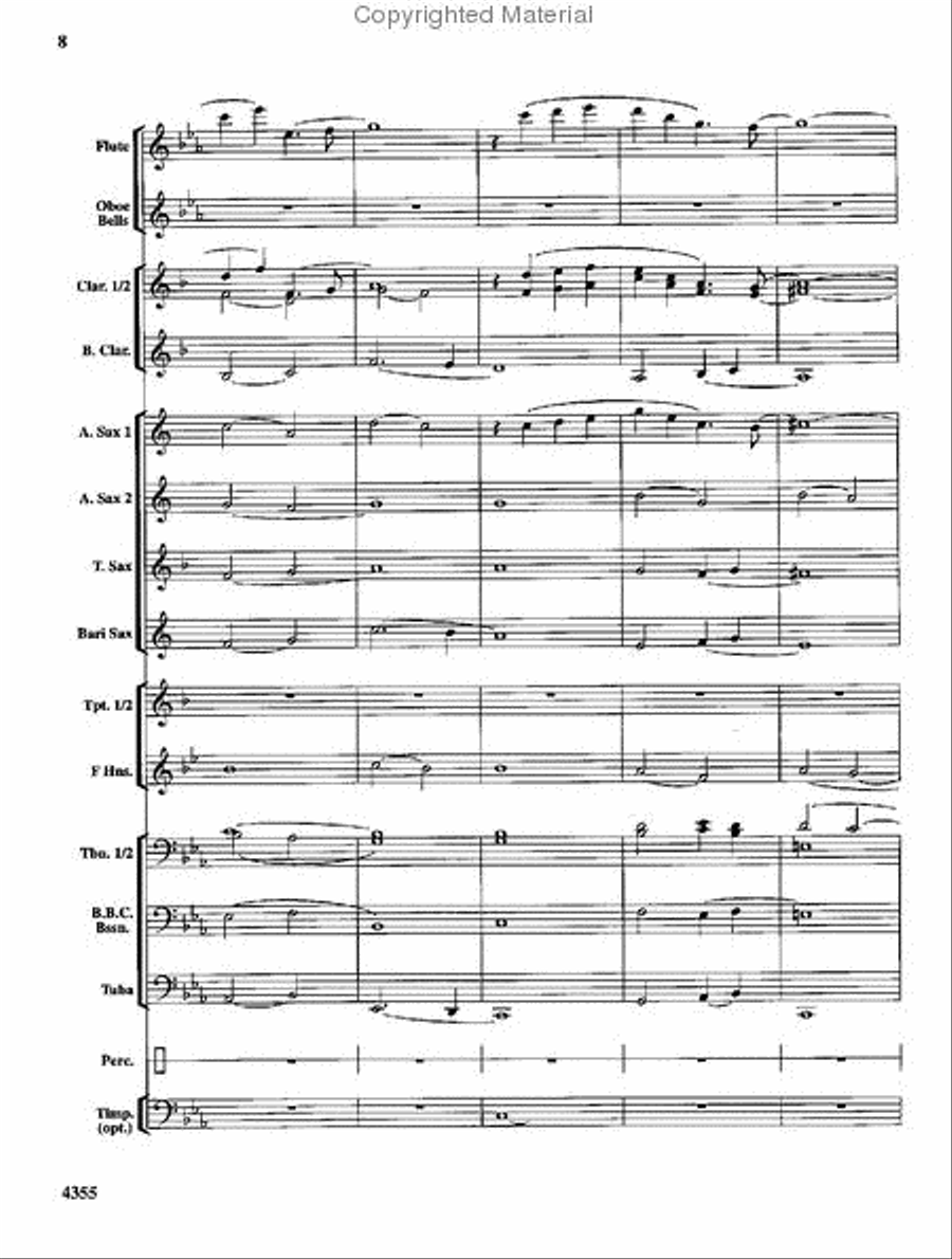 In the Shining of the Stars Concert Band scores gallery preview page 9