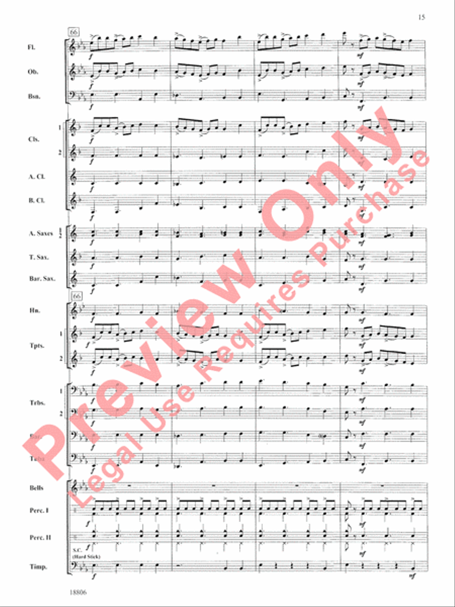 Quintology Concert Band scores gallery preview page 16