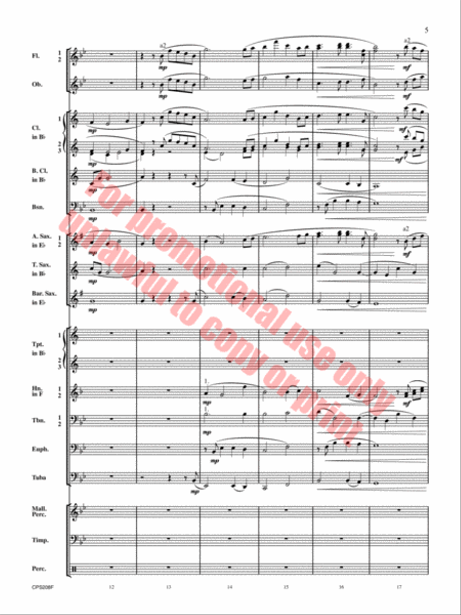 Winter Milky Way Winter Milky Way Concert Band scores gallery preview page 6