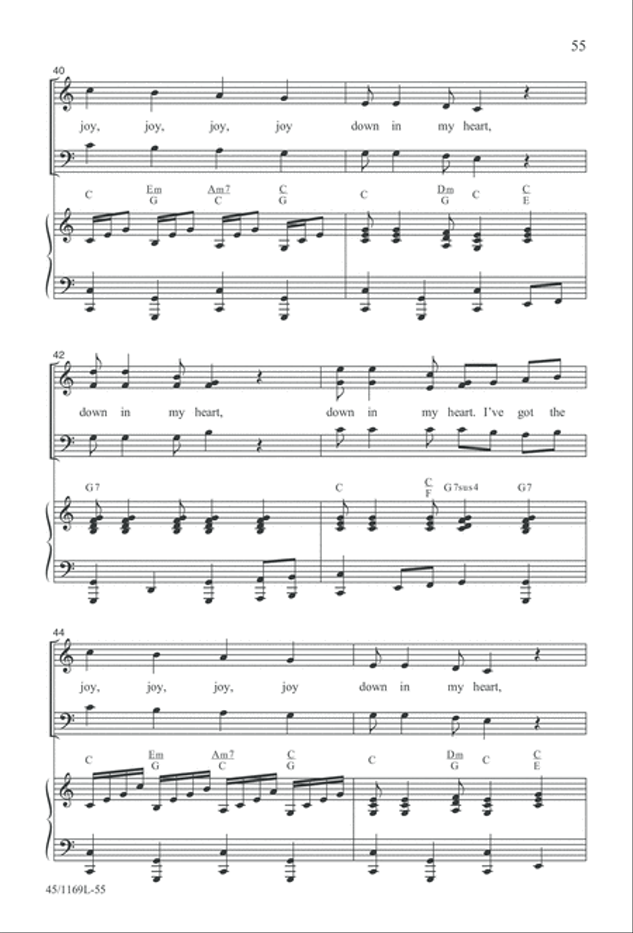 Simply Southern Gospel 3-Part scores gallery preview page 55