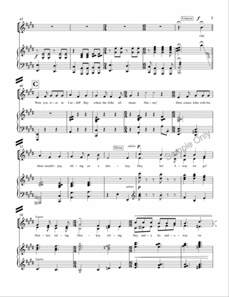 Donkey Riding SSA scores gallery preview page 4