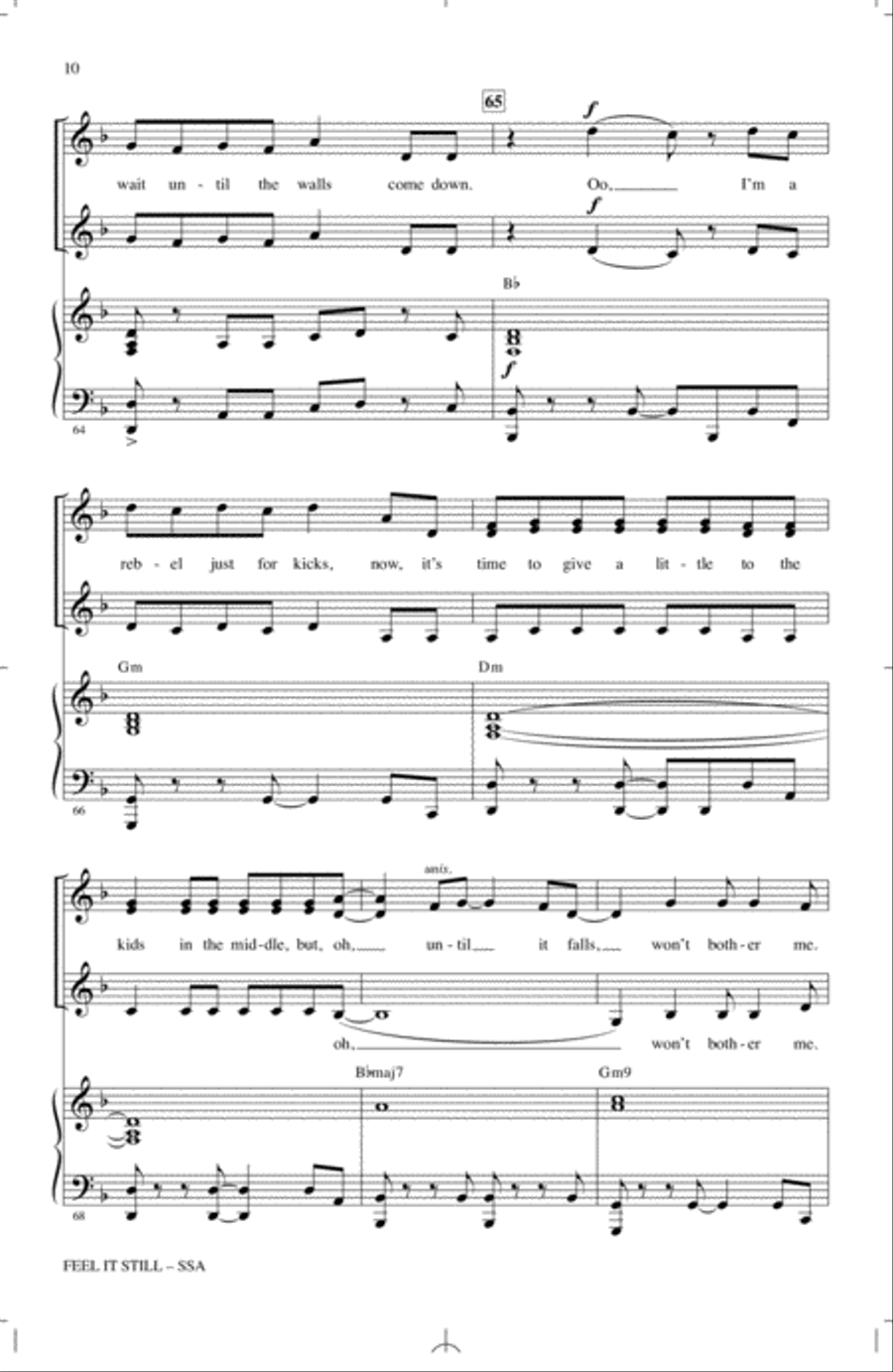 Feel It Still SSA scores gallery preview page 9