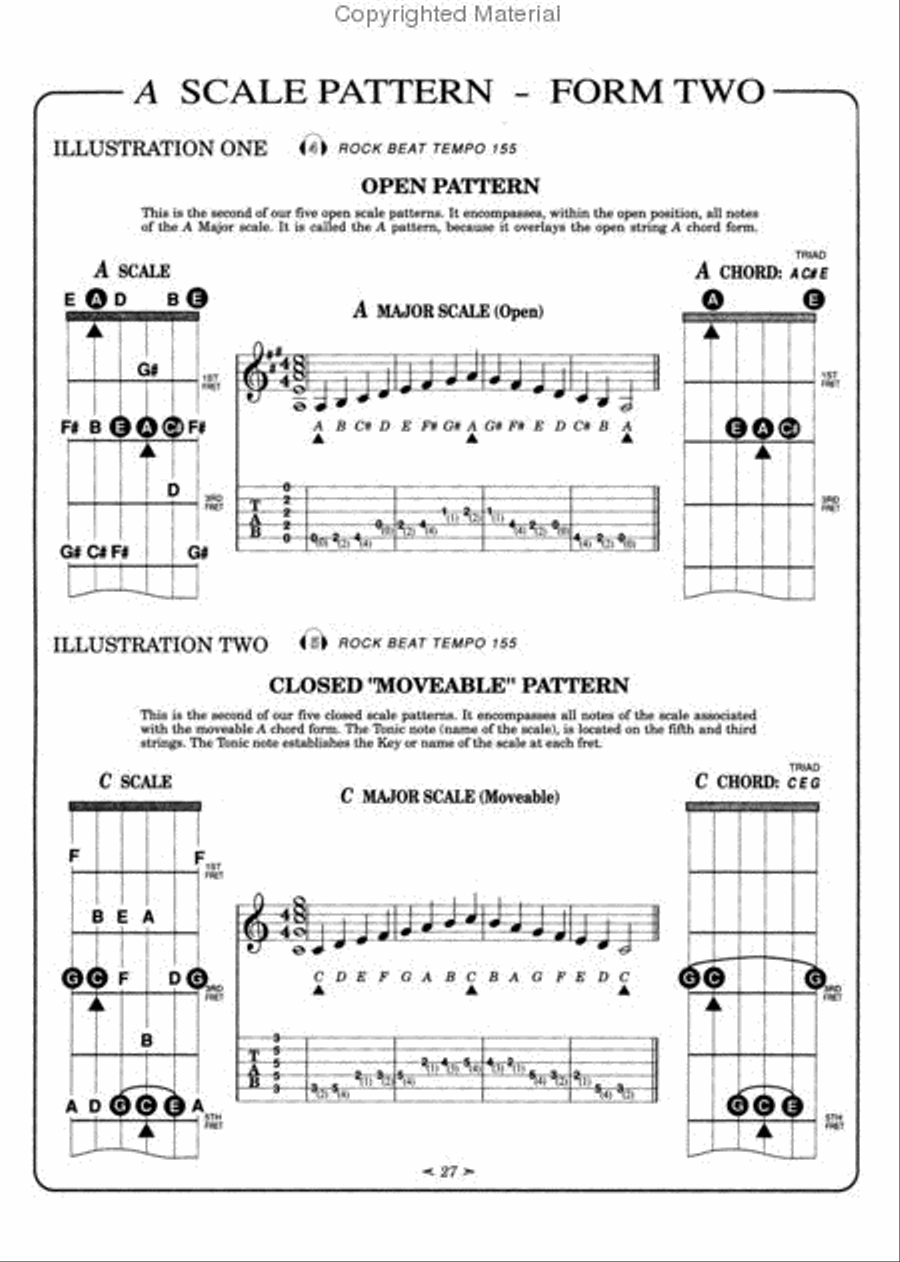 Scales over Chords Scales over Chords Guitar Tablature scores gallery preview page 2