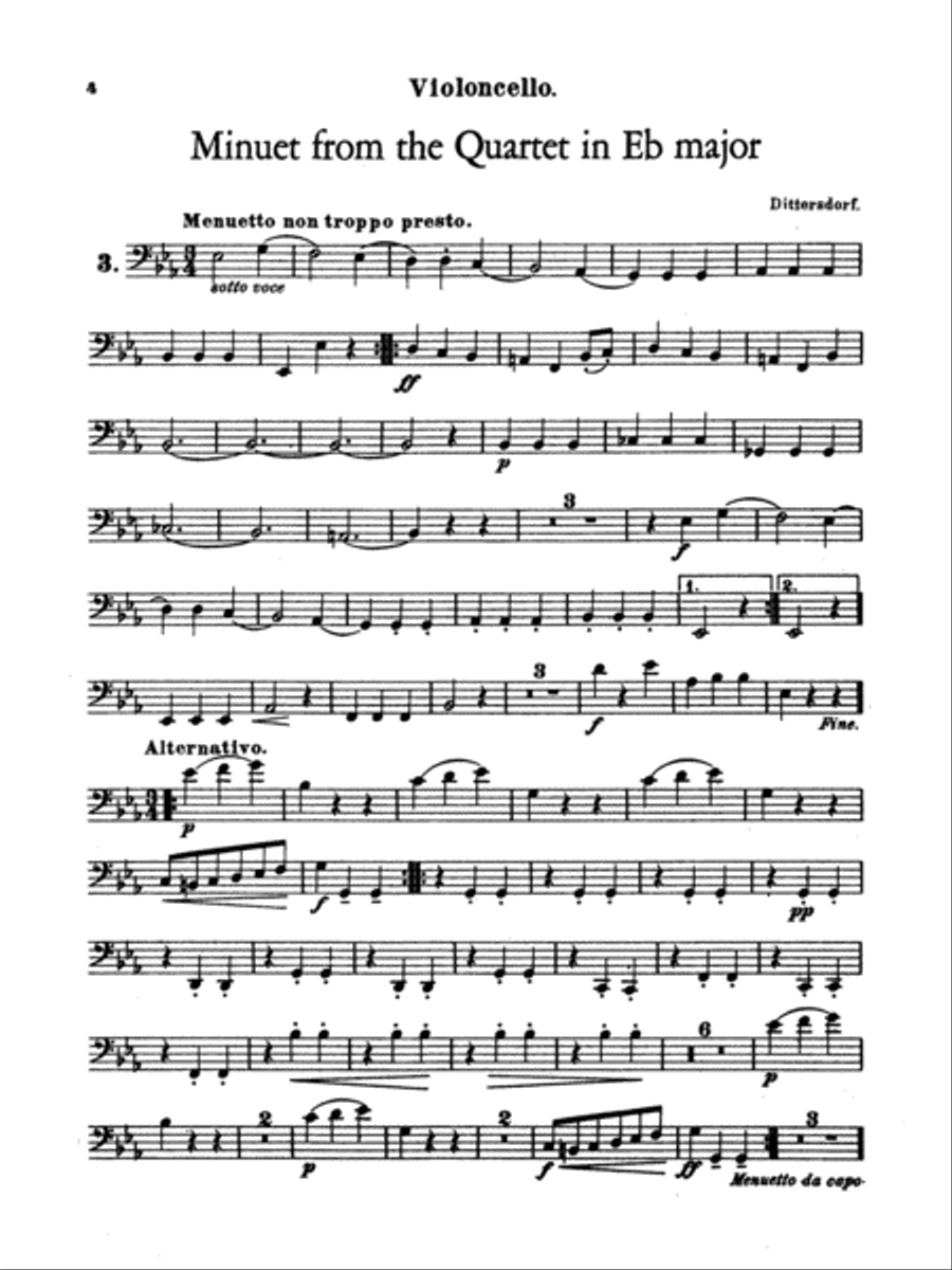 Album of Easy String Quartets, Volume 2 String Quartet scores gallery preview page 10