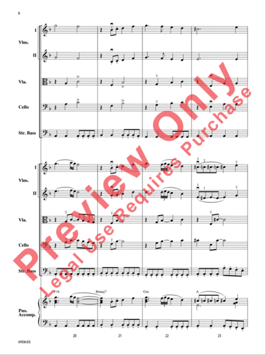 Wood's Bolero String Orchestra scores gallery preview page 9