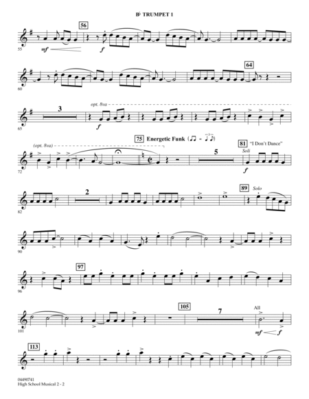 High School Musical 2 - Bb Trumpet 1