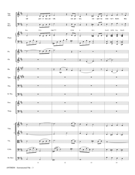 Anthem (from Chess) - Full Score