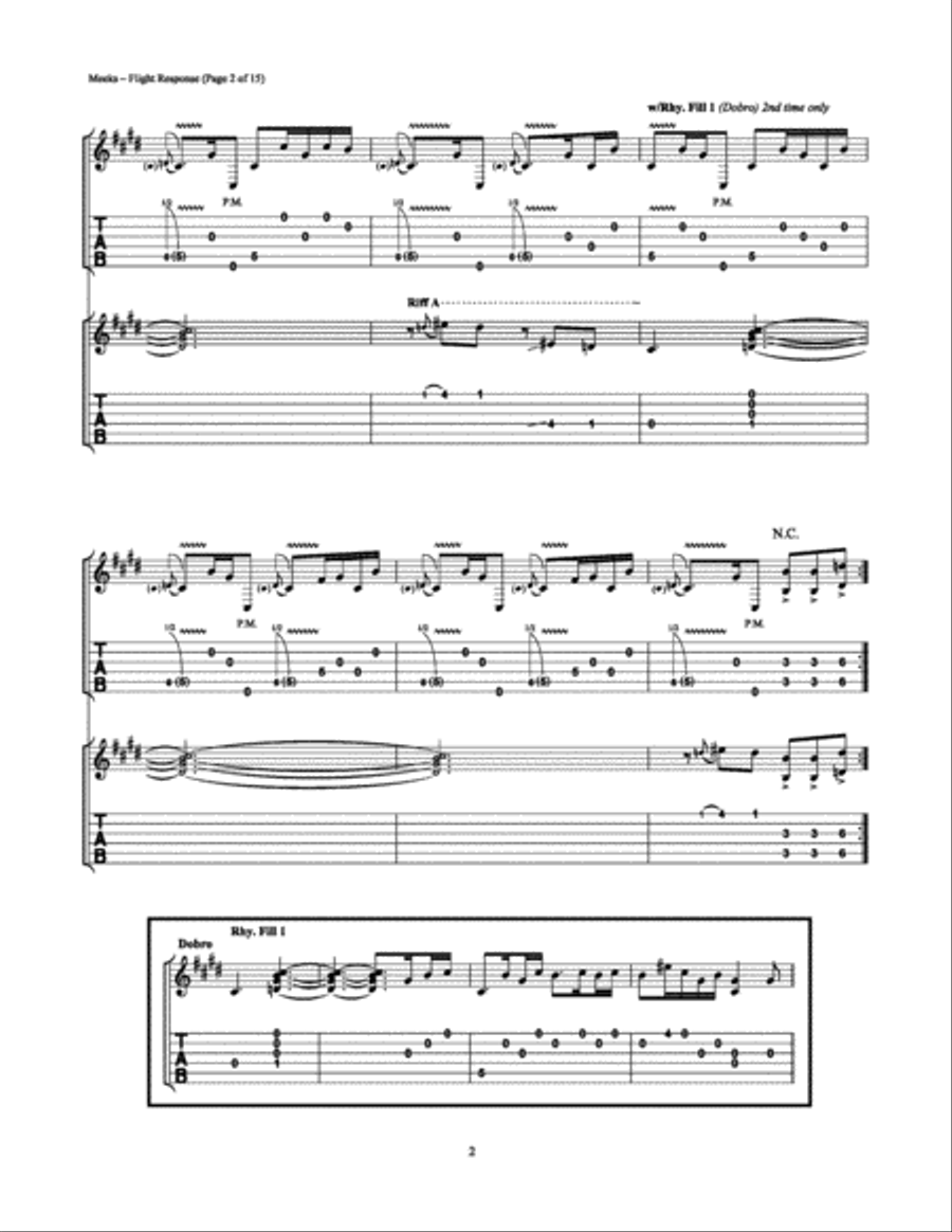 Flight Response Electric Guitar scores gallery preview page 2