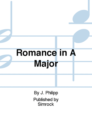 Book cover for Romance in A Major