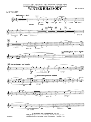 Winter Rhapsody: 1st B-flat Trumpet