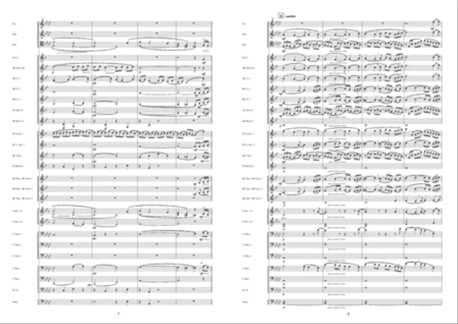 Adagio From Symphony No. 2 Concert Band scores gallery preview page 5