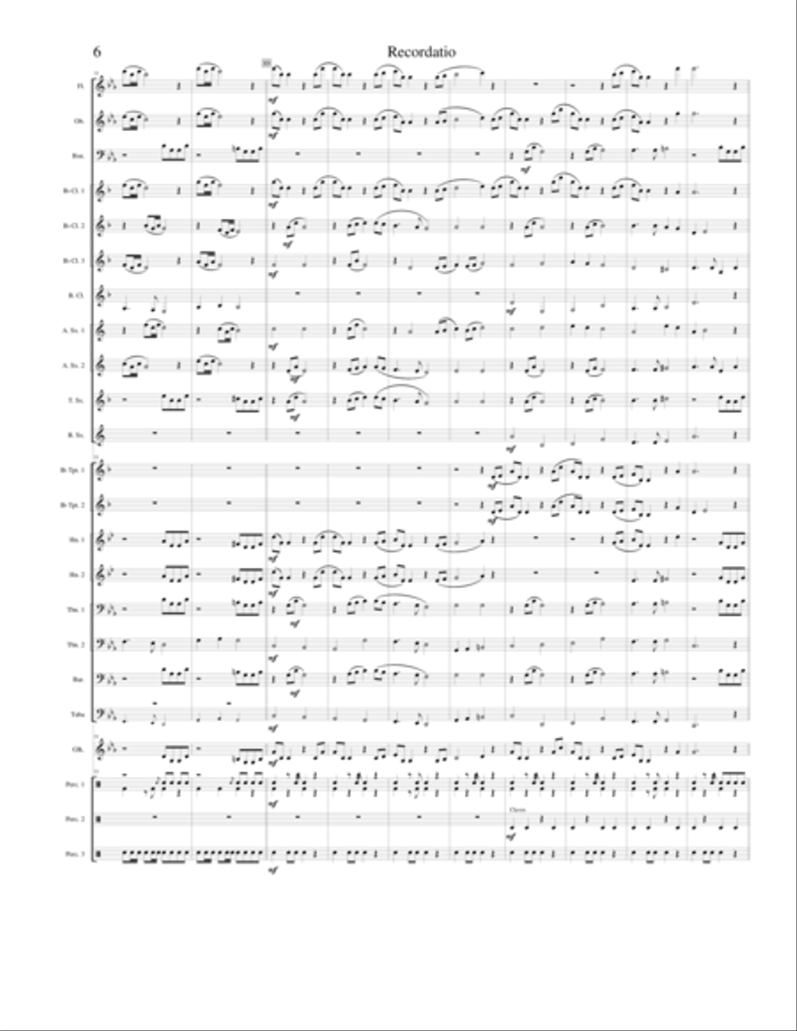Recordatio Recordatio Concert Band scores gallery preview page 6