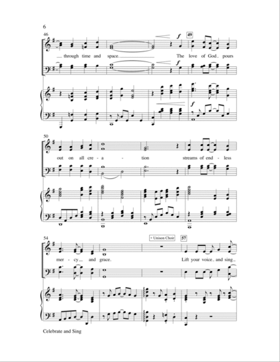 Celebrate and Sing Celebrate and Sing 4-Part scores gallery preview page 6